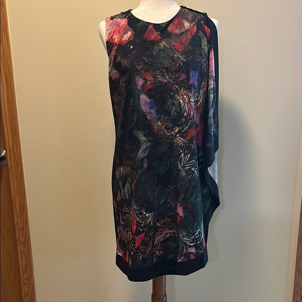 Ted Baker Elegant Multicolor Sleeveless Dress
